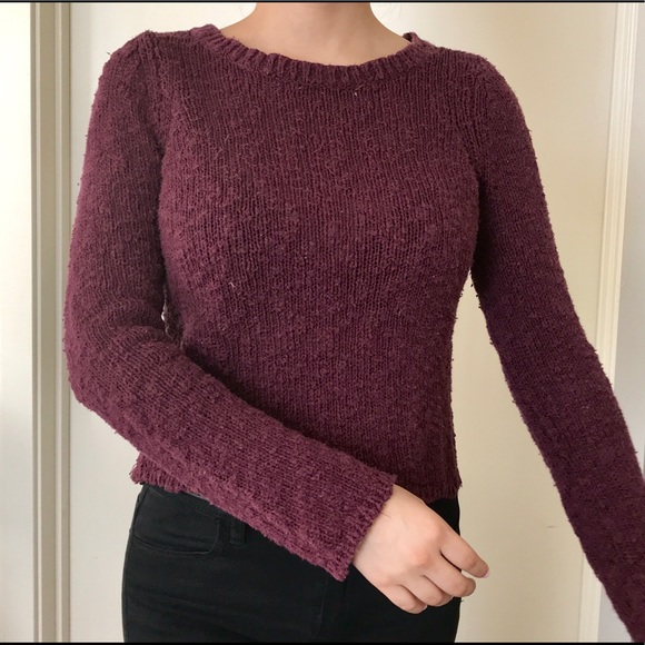Burgundy Knit Sweater - Picture 2 of 3